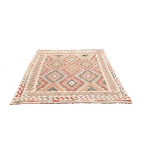 Tappeto Kilim Afghanistan marrone azzurro 159x188