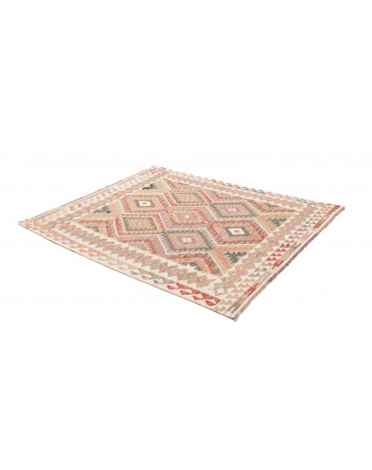 Tappeto Kilim Afghanistan marrone azzurro 159x188