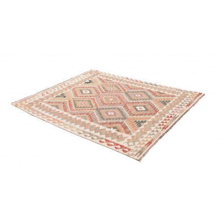 Tappeto Kilim Afghanistan marrone azzurro 159x188