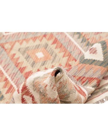 Tappeto Kilim Afghanistan marrone azzurro 159x188