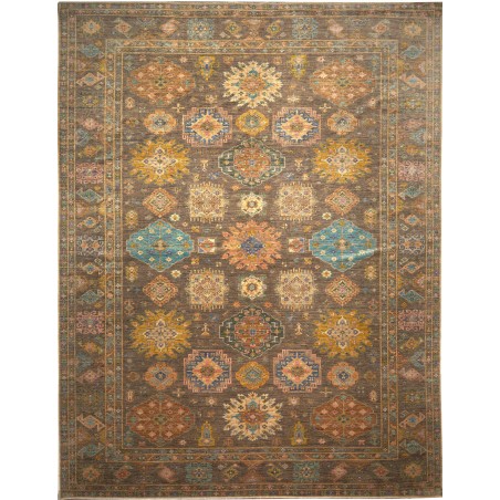 Tappeto Kazak Fine Pakistan azzurro marrone 360x466