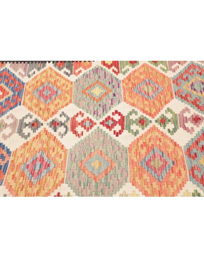 Tappeto Kilim Afghanistan marrone grigio 164x186