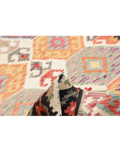 Tappeto Kilim Afghanistan marrone grigio 164x186