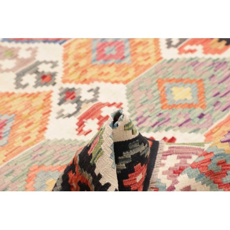 Tappeto Kilim Afghanistan marrone grigio 164x186