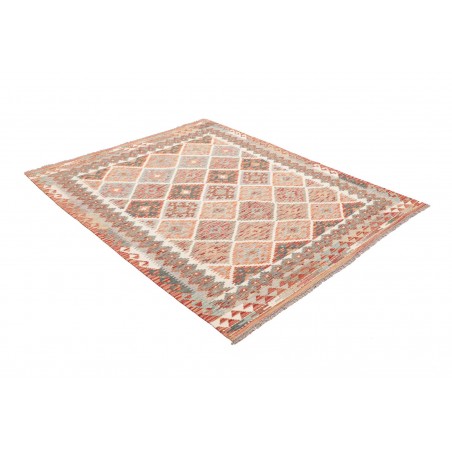 Tappeto Kilim Afghanistan marrone bianco 157x190