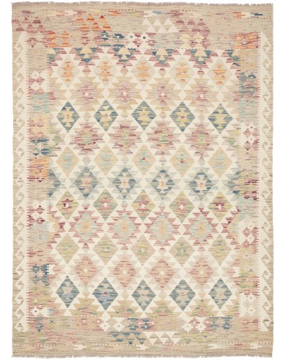 Tappeto Kilim Afghanistan beige marrone 153x210