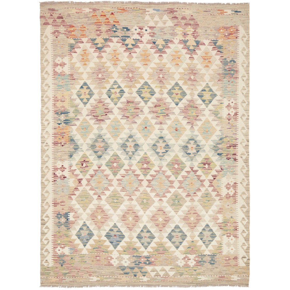 Tappeto Kilim Afghanistan beige marrone 153x210