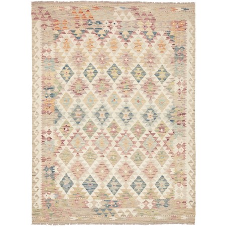 Tappeto Kilim Afghanistan beige marrone 153x210