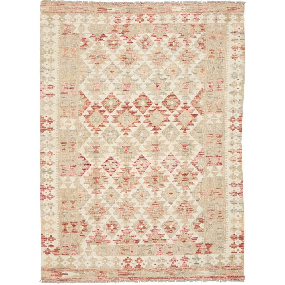 Tappeto Kilim Afghanistan giallo beige 149x202