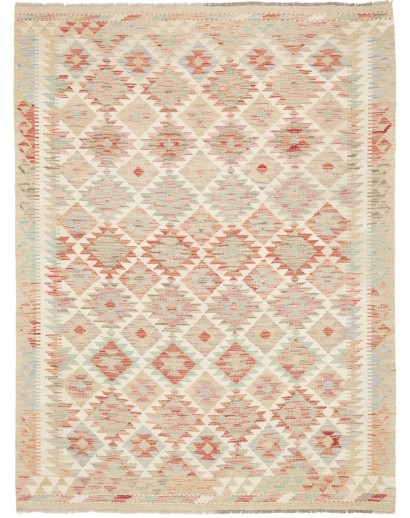 Tappeto Kilim Afghanistan giallo beige 153x205