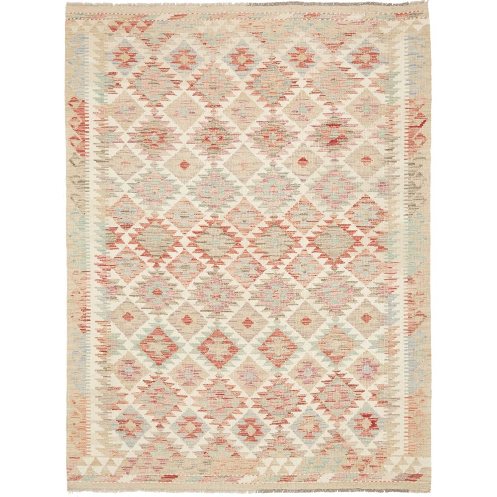Tappeto Kilim Afghanistan giallo beige 153x205