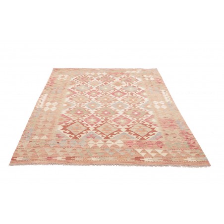 Tappeto Kilim Afghanistan marrone rosso 153x205