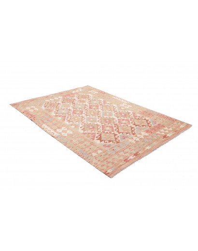 Tappeto Kilim Afghanistan marrone rosso 153x205