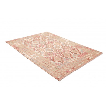 Tappeto Kilim Afghanistan marrone rosso 153x205