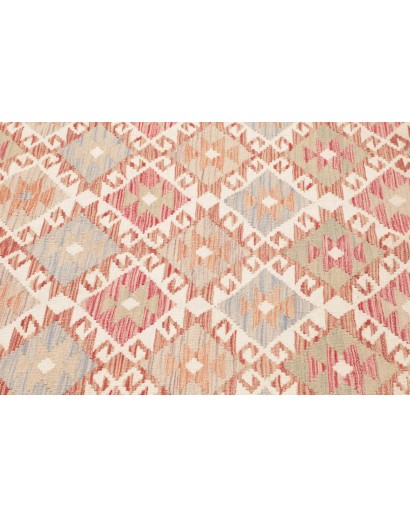 Tappeto Kilim Afghanistan marrone rosso 153x205
