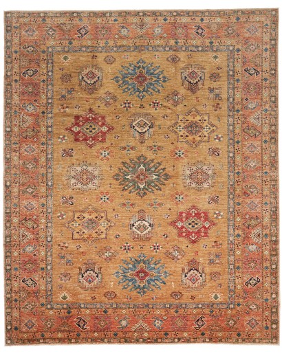 Tappeto Kazak Fine Pakistan arancione marrone 254x307