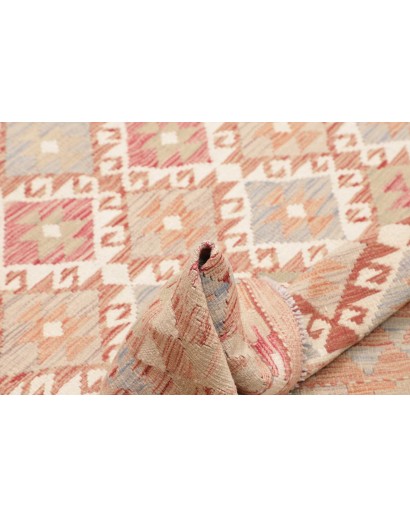 Tappeto Kilim Afghanistan marrone rosso 153x205