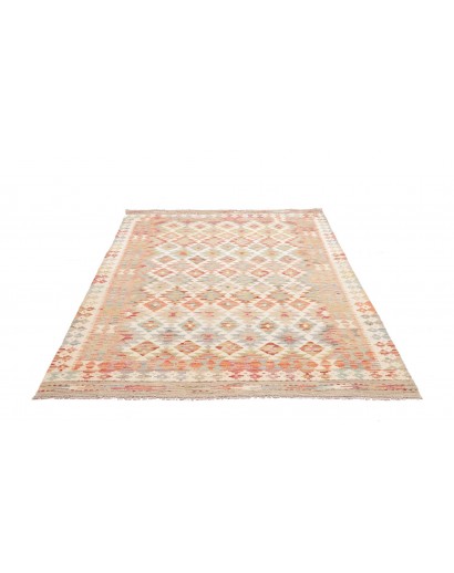 Tappeto Kilim Afghanistan beige marrone 157x203