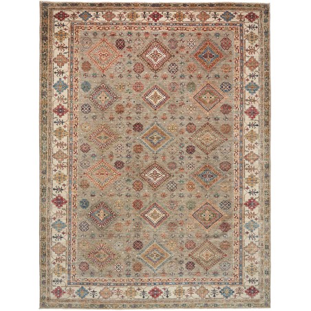Tappeto Kazak Fine Pakistan marrone grigio 250x333