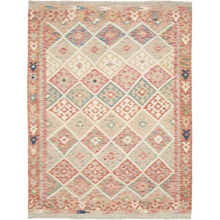 Tappeto Kilim Afghanistan beige marrone 154x202