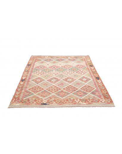 Tappeto Kilim Afghanistan beige marrone 154x202
