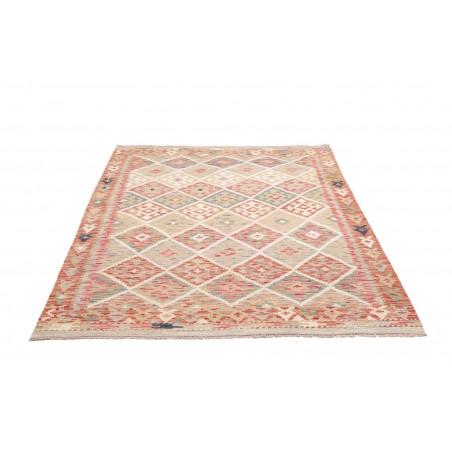 Tappeto Kilim Afghanistan beige marrone 154x202