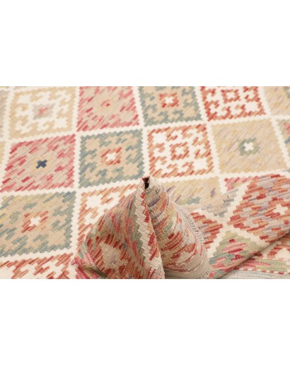 Tappeto Kilim Afghanistan beige marrone 154x202