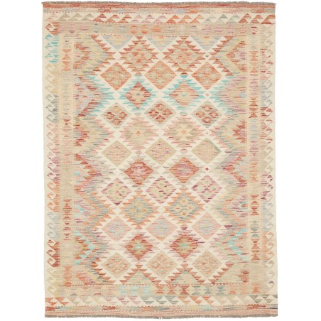 Tappeto Kilim Afghanistan marrone giallo 147x195