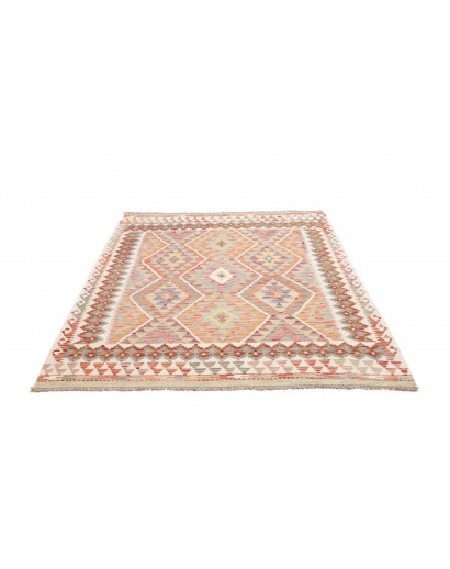 Tappeto Kilim Afghanistan beige marrone 161x188