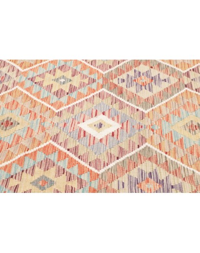 Tappeto Kilim Afghanistan beige marrone 161x188