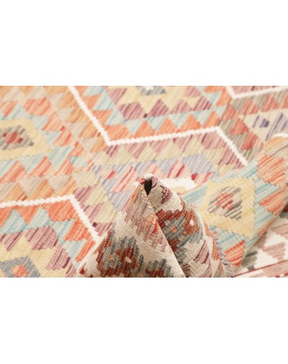 Tappeto Kilim Afghanistan beige marrone 161x188