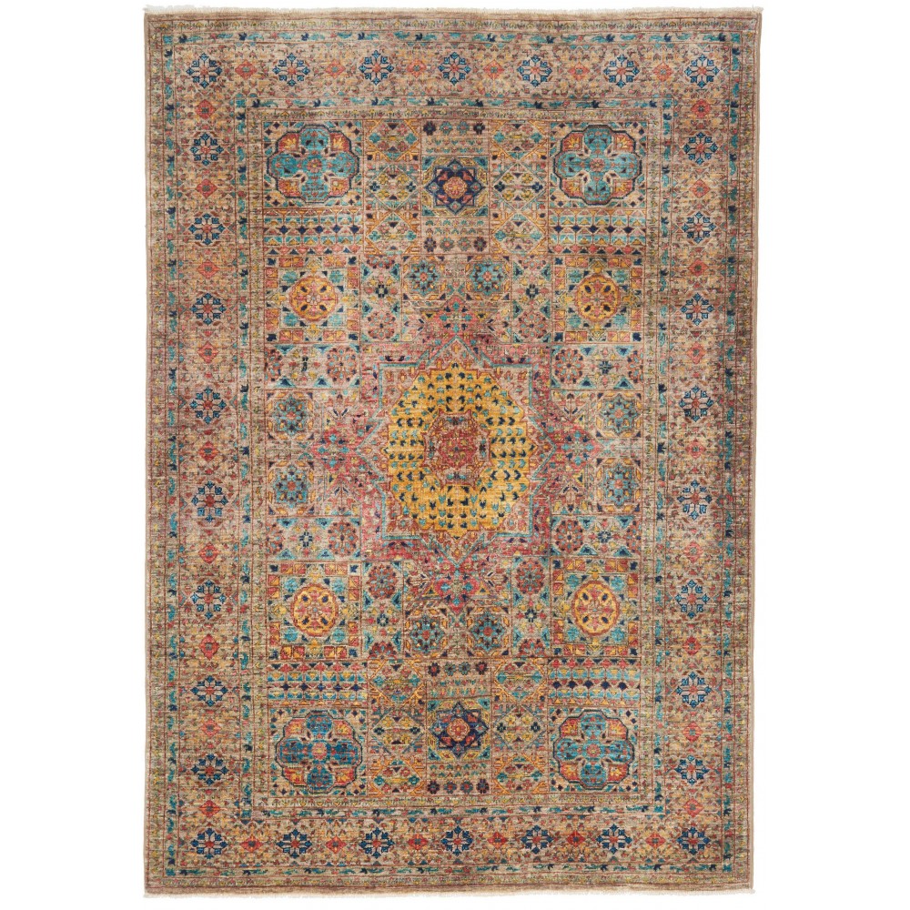 Tappeto Mamlouk Pakistan marrone 126x182 Tappeto Mamlouk Pakistan marrone 126x182