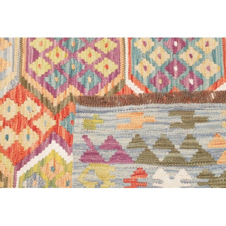 Tappeto Kilim Afghanistan beige arancione 120x172