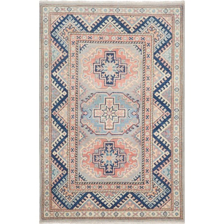 Tappeto Kazak Afghanistan beige grigio 82x124