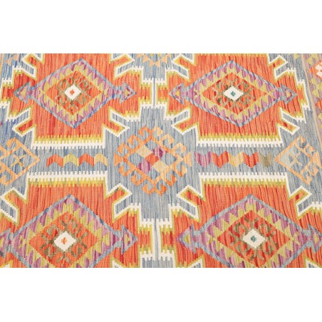 Tappeto Kilim Afghanistan marrone azzurro 126x183