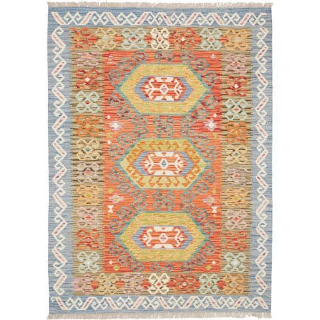 Tappeto Kilim Afghanistan marrone 125x173