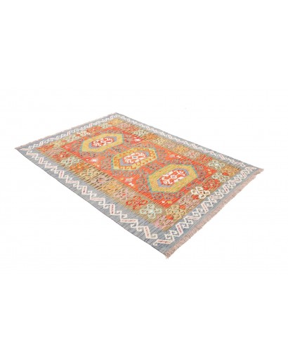 Tappeto Kilim Afghanistan marrone 125x173
