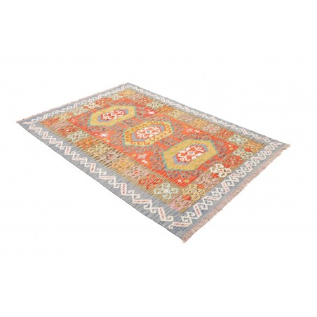 Tappeto Kilim Afghanistan marrone 125x173