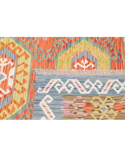 Tappeto Kilim Afghanistan marrone 125x173