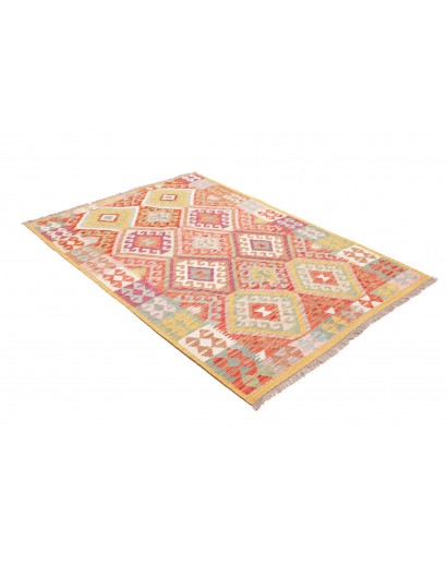 Tappeto Kilim Afghanistan marrone 125x179
