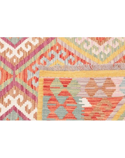 Tappeto Kilim Afghanistan marrone 125x179