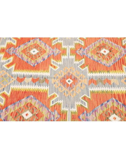 Tappeto Kilim Afghanistan marrone bianco 125x179