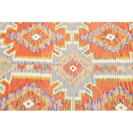 Tappeto Kilim Afghanistan marrone bianco 125x179