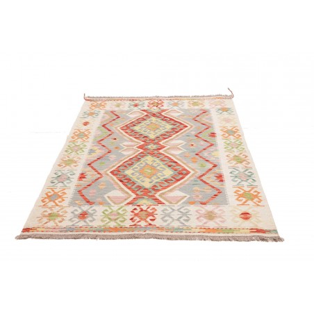 Tappeto Kilim Afghanistan beige arancione 122x175