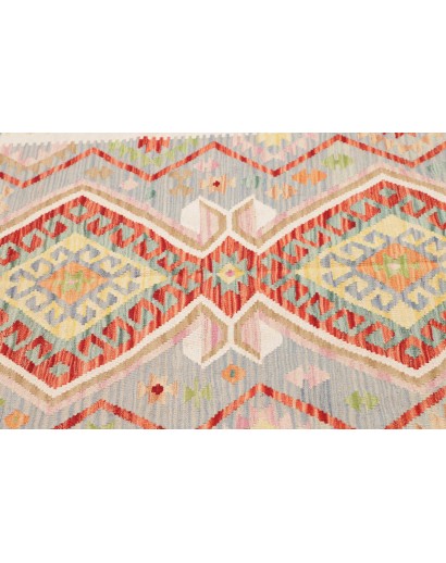 Tappeto Kilim Afghanistan beige arancione 122x175