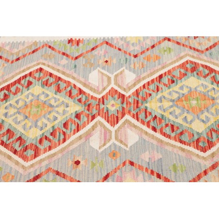 Tappeto Kilim Afghanistan beige arancione 122x175
