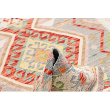 Tappeto Kilim Afghanistan beige arancione 122x175