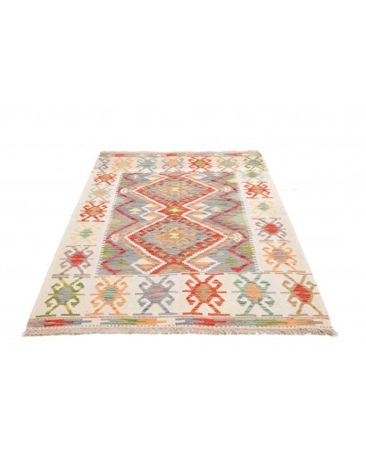 Tappeto Kilim Afghanistan bianco 126x180