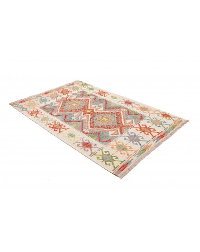 Tappeto Kilim Afghanistan bianco 126x180