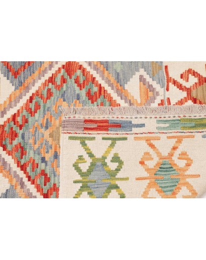 Tappeto Kilim Afghanistan bianco 126x180